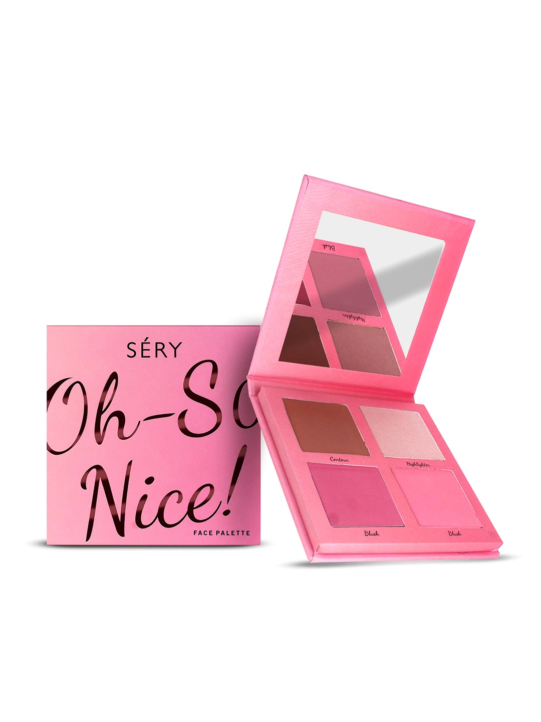 

SERY 3 in 1 Oh So Nice Face Palette - Highlighter, Contour, Blush -18 g, Pink