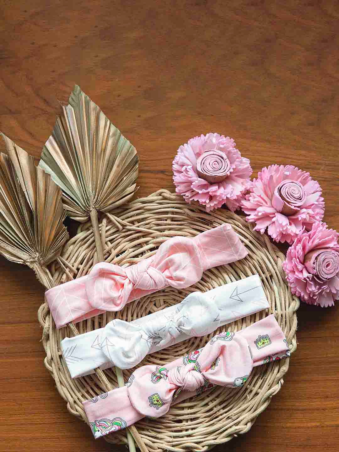 

KICKS & CRAWL Girls Pack Of 3 Magical Unicorn Headband, Pink