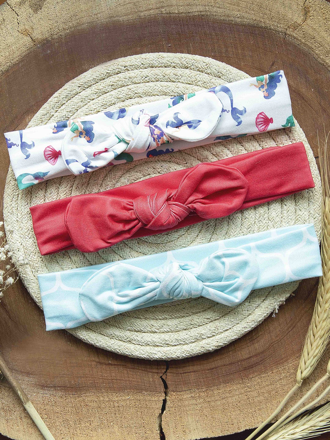 

KICKS & CRAWL Girls Pack Of 3 Tiny Mermaid Headbands, White