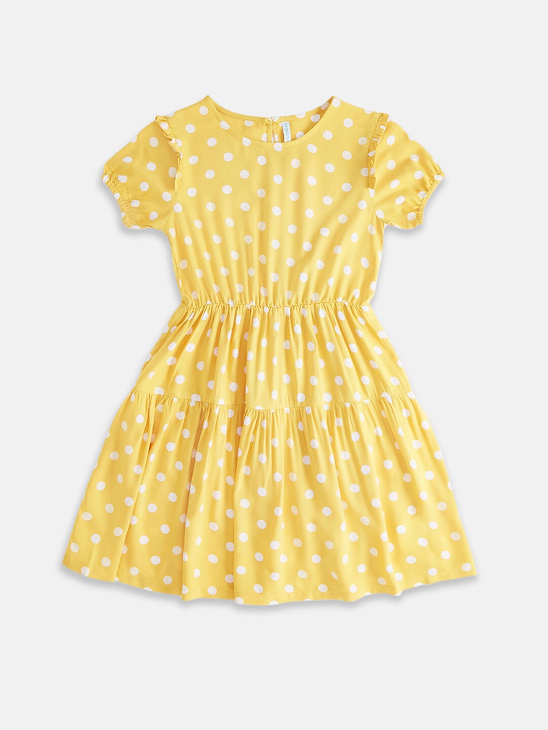 

Pantaloons Junior Girls Mustard Yellow Dress