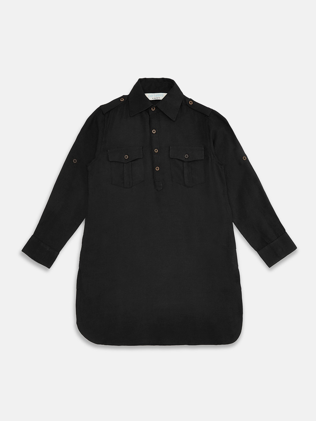 

indus route by Pantaloons Boys Black Pathani Kurta
