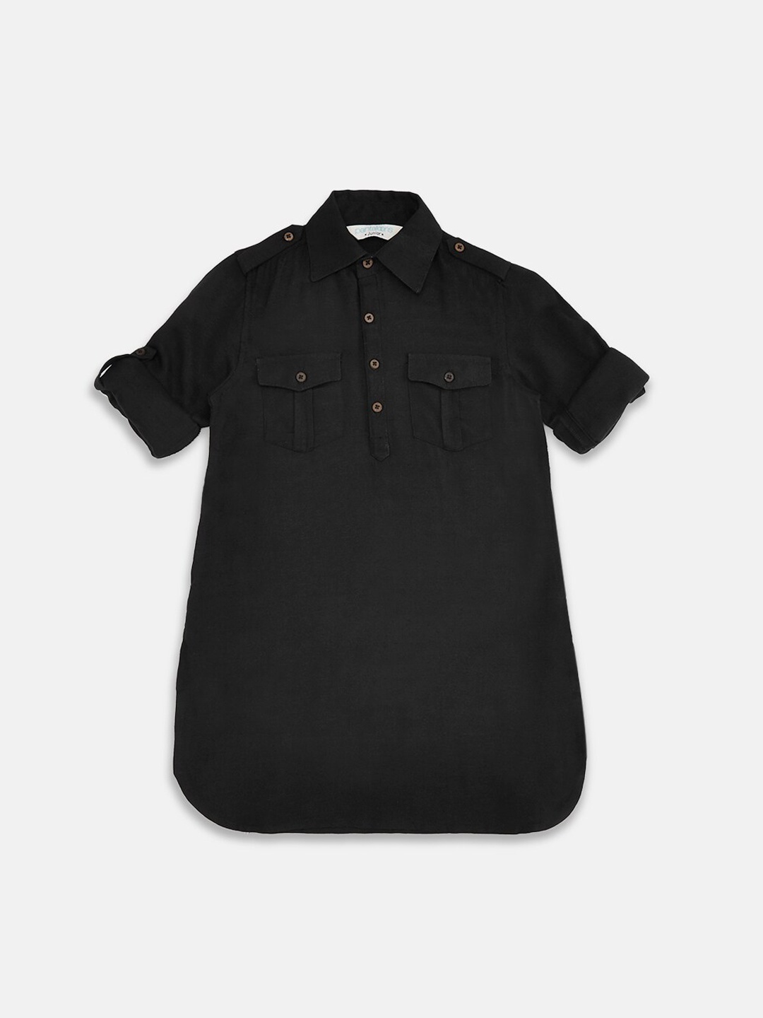 

indus route by Pantaloons Boys Black Pathani Kurta