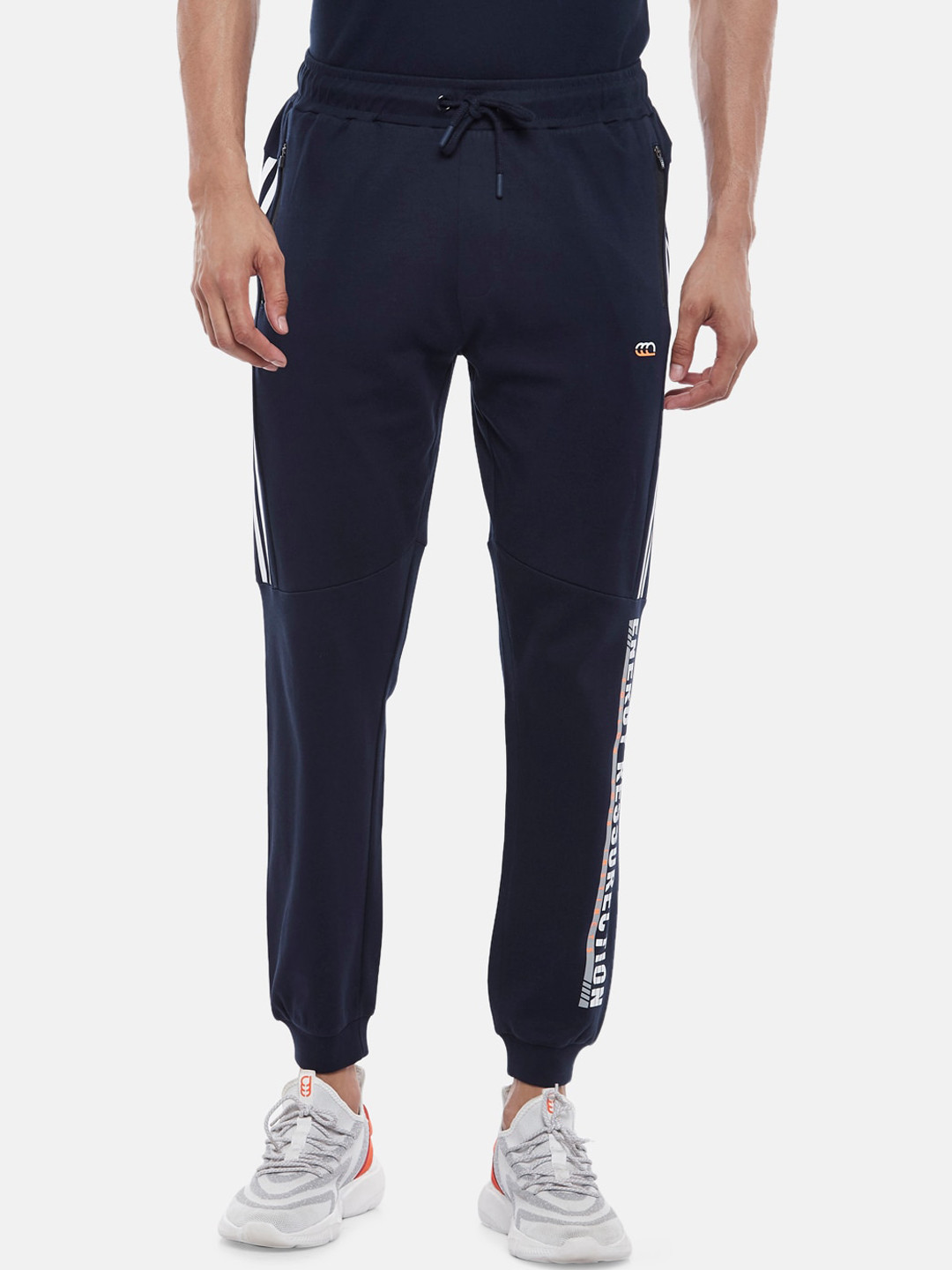 

Ajile by Pantaloons Men Navy Blue Solid Slim Fit Joggers