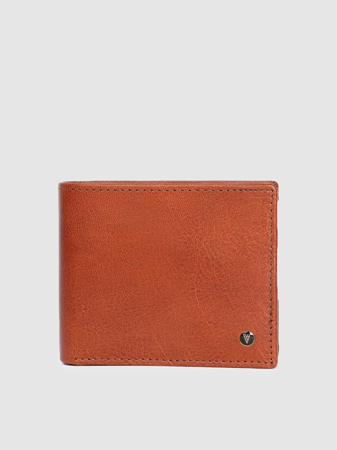 

Van Heusen Men Tan Leather Two Fold Wallet