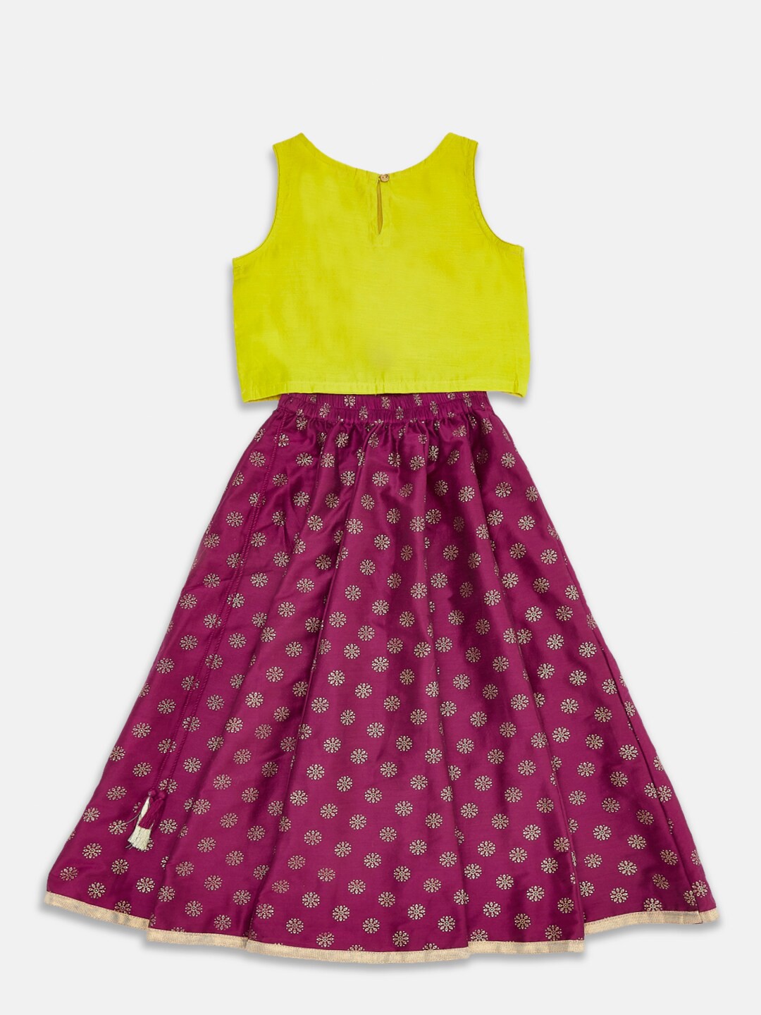 

AKKRITI BY PANTALOONS Girls Ready to Wear Lehenga & Blouse With Dupatta, Green