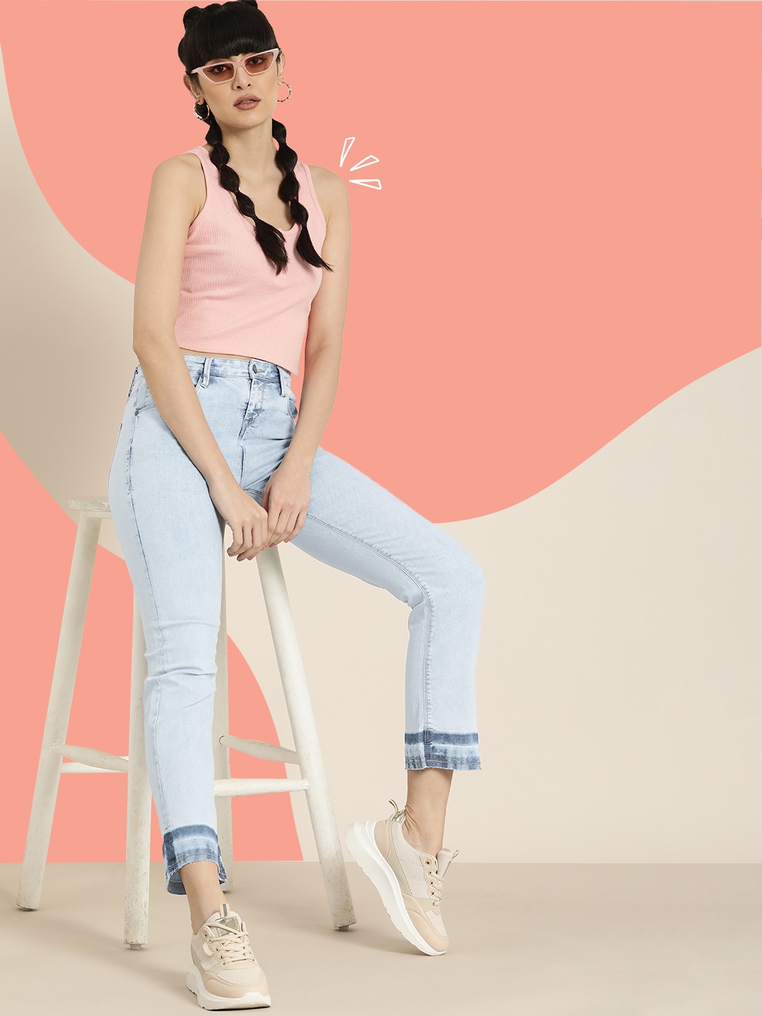 

Moda Rapido Women Blue Faded Slim Fit Stretchable Casual Jeans