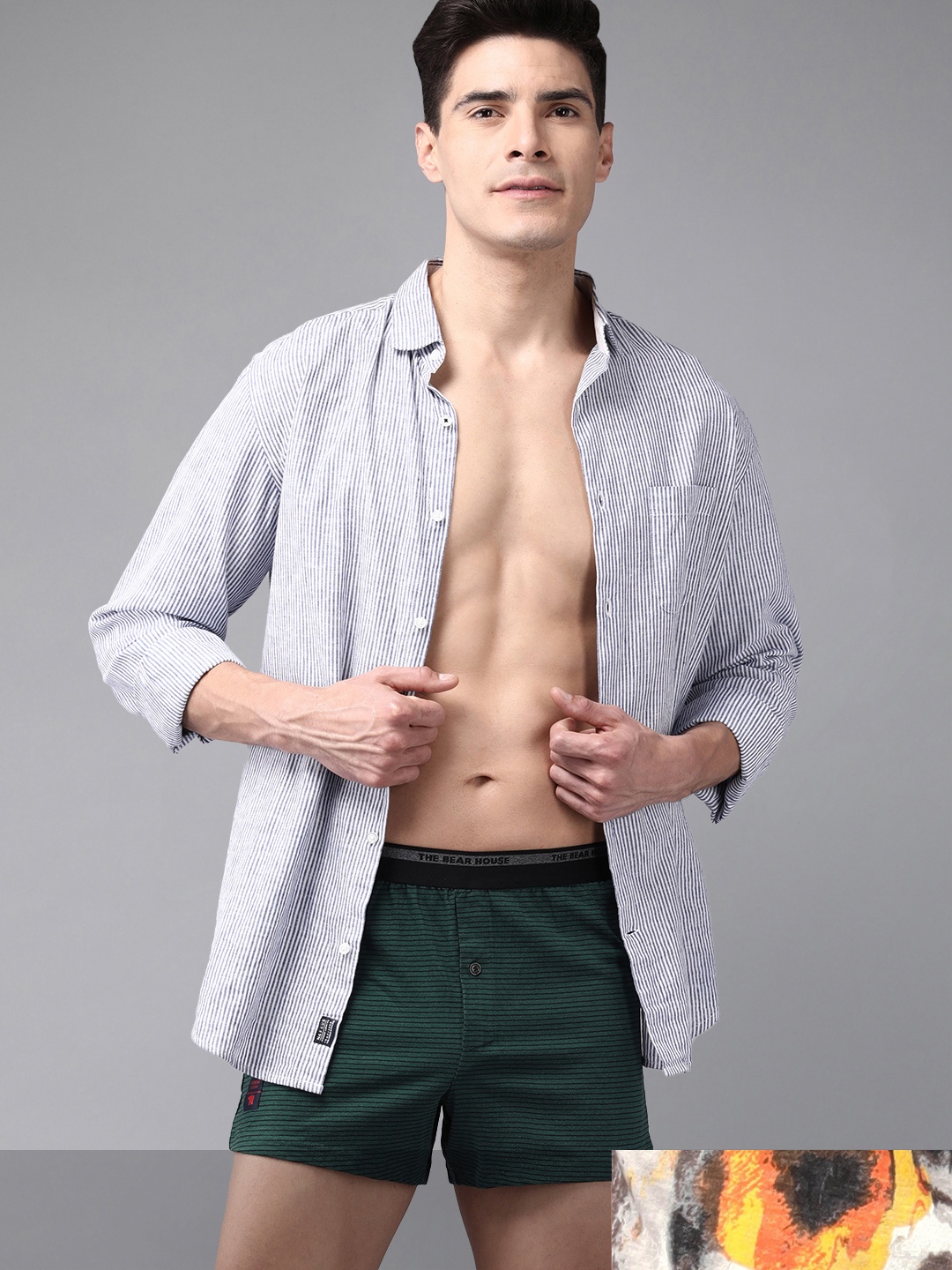 

THE BEAR HOUSE Pack of 2 Assorted Knitted Boxers TBH-RONE