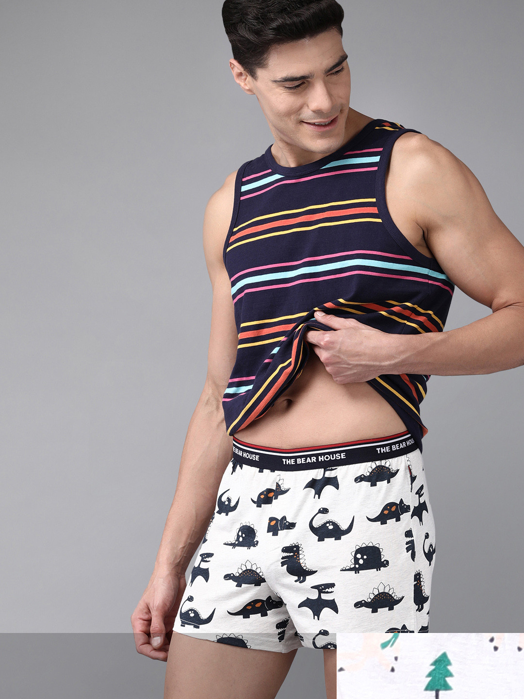 

THE BEAR HOUSE Pack of 2 Assorted Knitted Boxers TBH-PAPIER