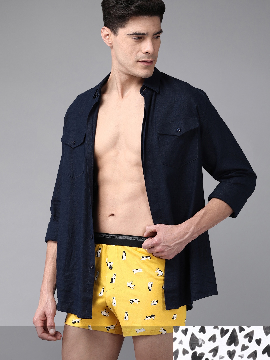 

THE BEAR HOUSE Pack of 2 Assorted Knitted Boxers TBH-PALOMA