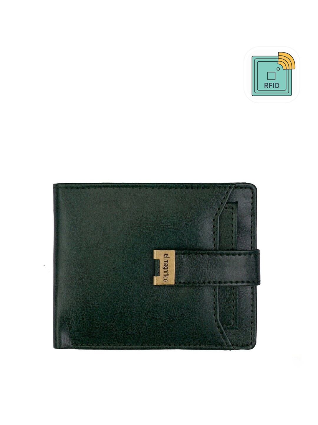 

EL MAGNIFICO Men Green Two Fold Wallet