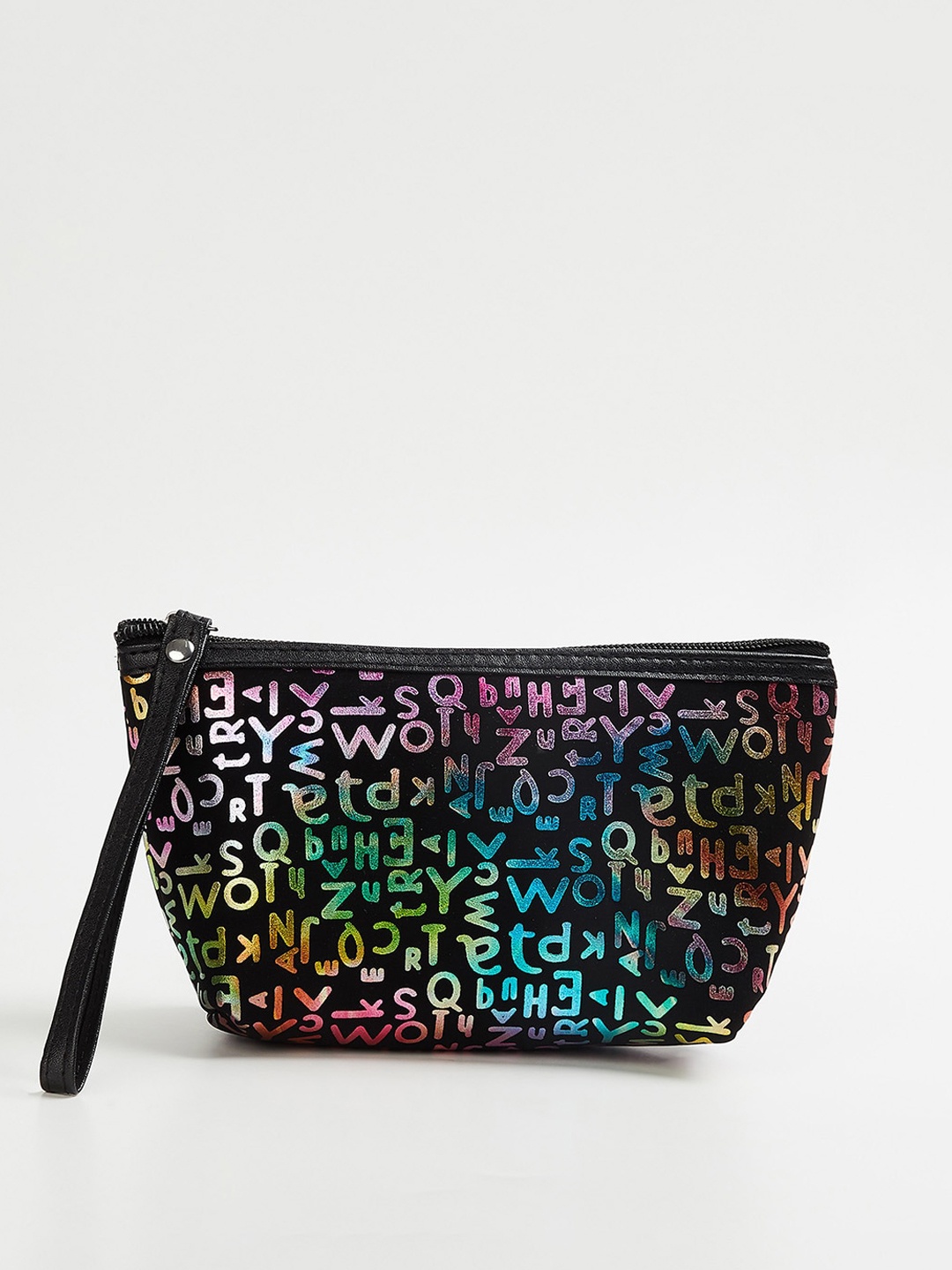 

Ginger by Lifestyle Multicolored Typography Print Synthetic Toiletry Kit, Multi