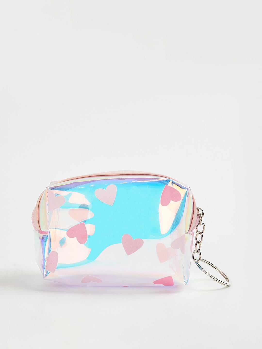 

Ginger by Lifestyle Blue & Pink Heart Printed Cosmetic Pouch