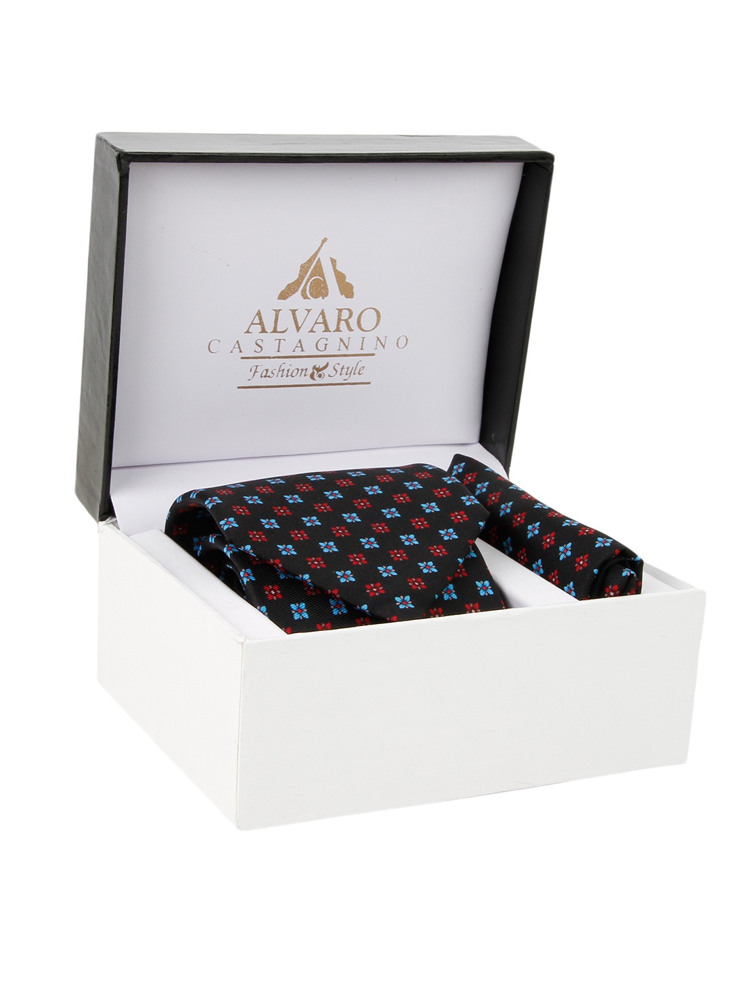 

Alvaro Castagnino Men Black Printed Accessory Gift Set