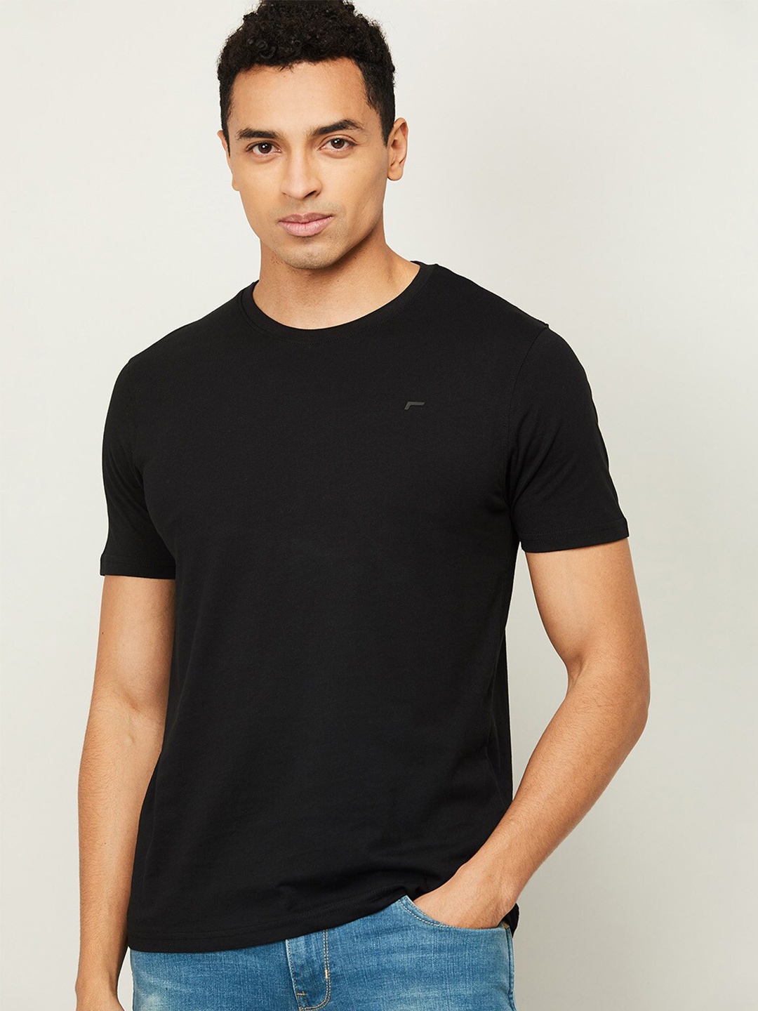 

Fame Forever by Lifestyle Men Black Regular Fit Cotton T-shirt