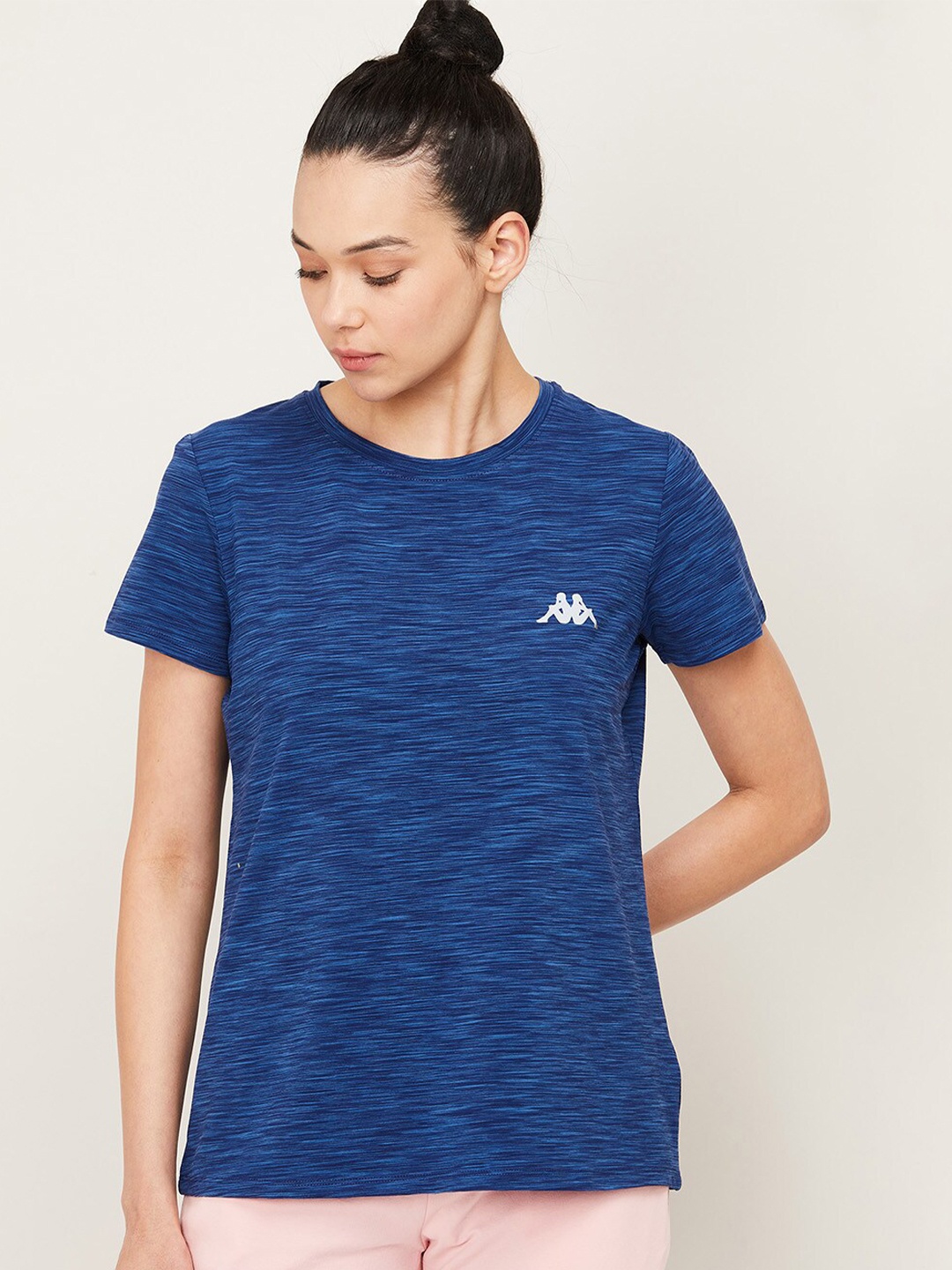 

Kappa Women Teal Training or Gym T-shirt