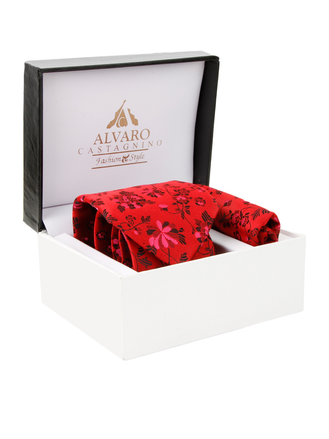 

Alvaro Castagnino Red Embroidered Accessory Gift Set