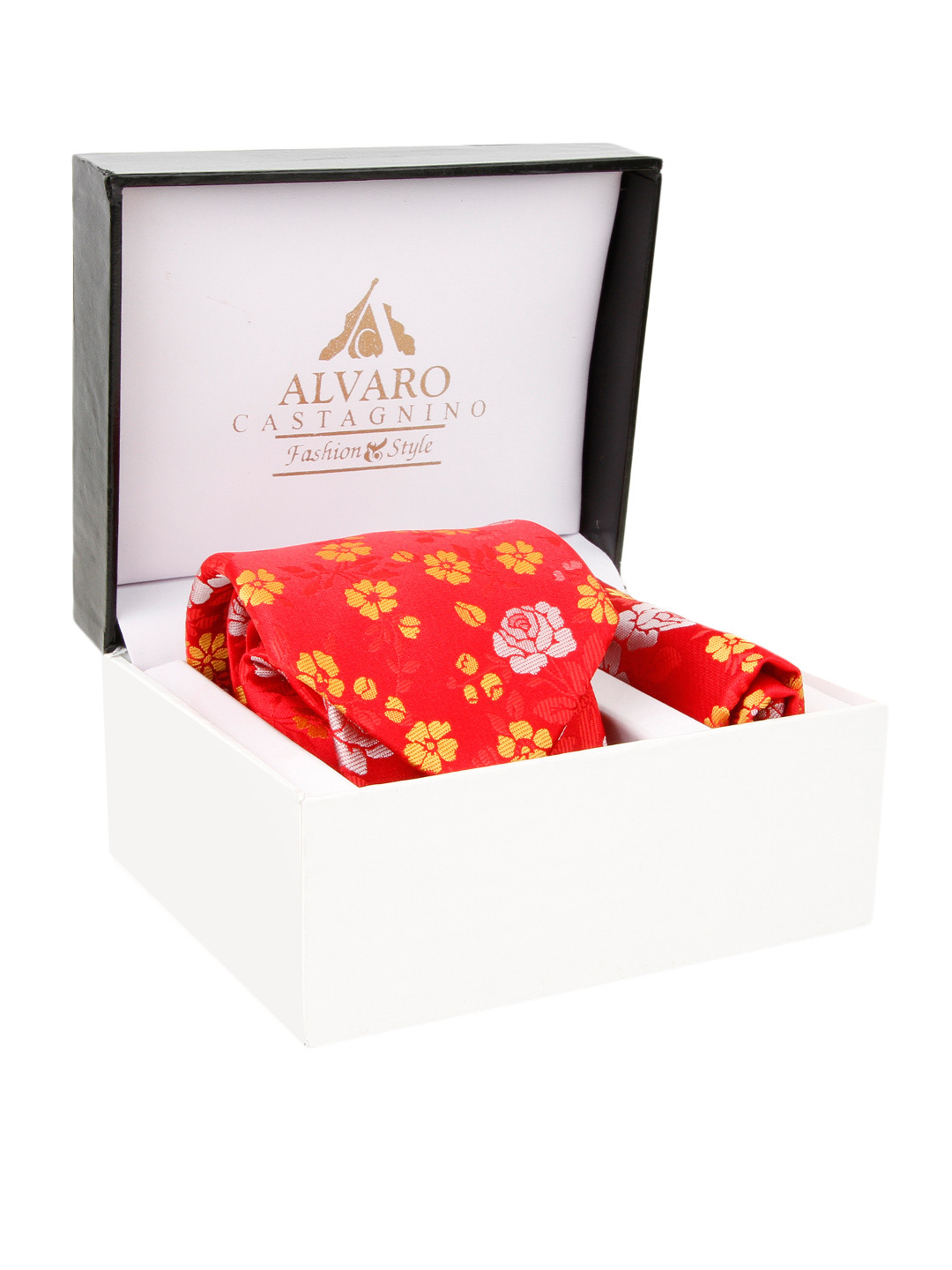 

Alvaro Castagnino Red Embroidered Accessory Gift Set