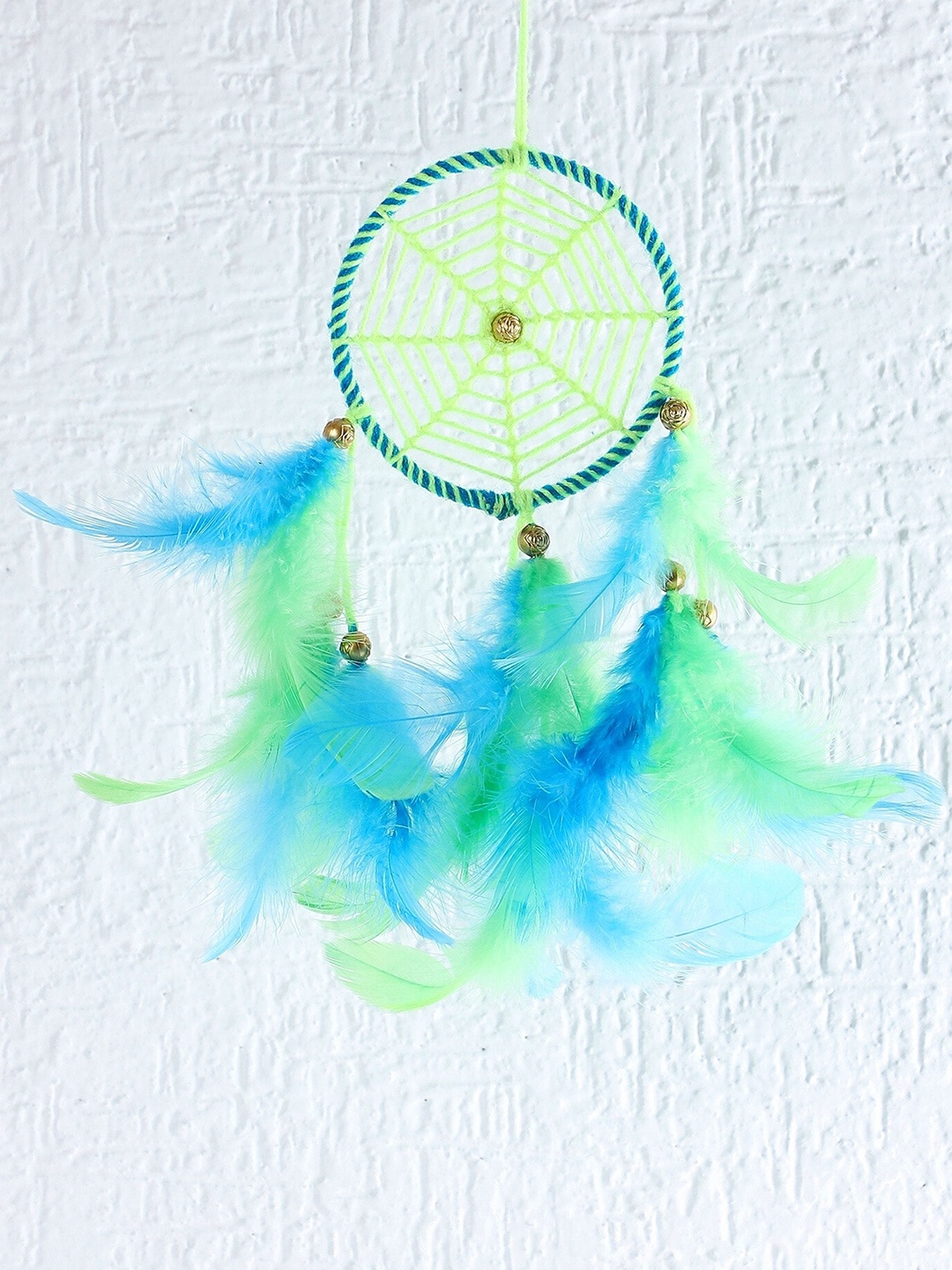 

Rooh Green & Blue Handmade Green & Blue Neon Dream Catcher