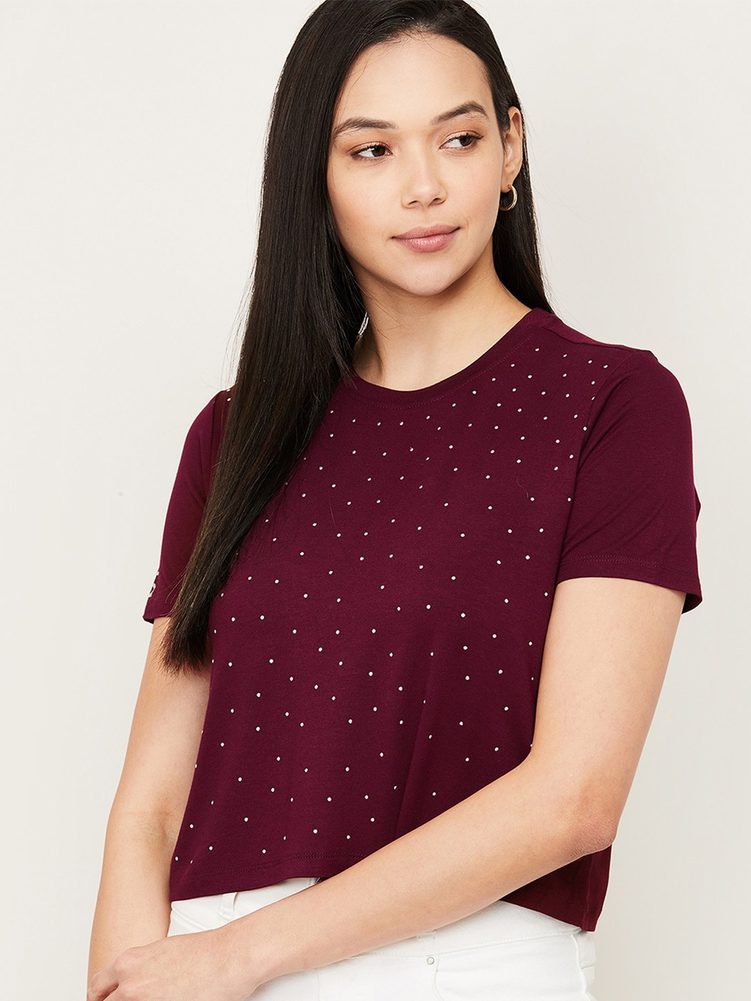 

Ginger by Lifestyle Women Red Printed Top