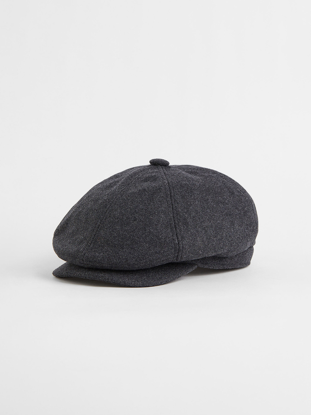 

H&M Men Grey Wool-blend flat cap
