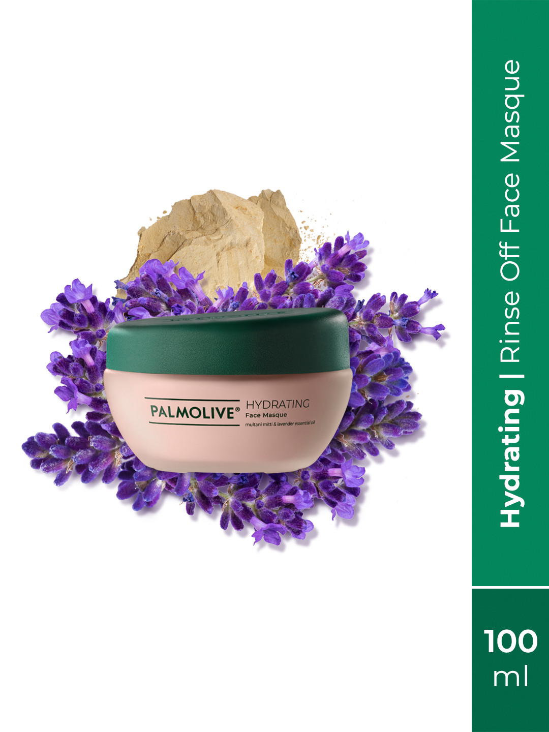 

Palmolive Hydrating Face Masque with Multani Mitti & Lavender Essential Oil - 100 ml, Pink