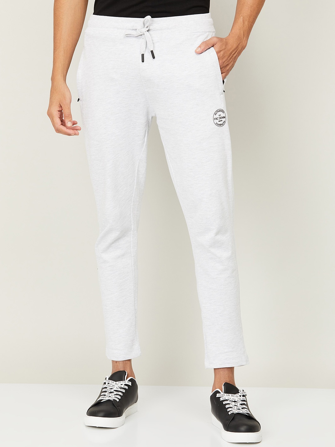 

Forca by Lifestyle Men White Solid Slim-Fit Track Pants