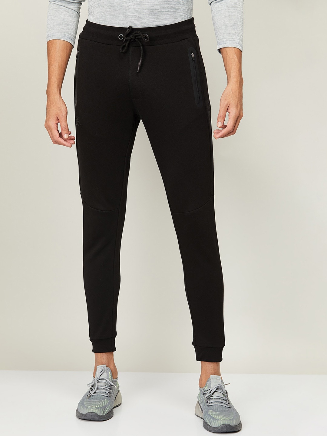 

Kappa Men Black Cotton Track Pants