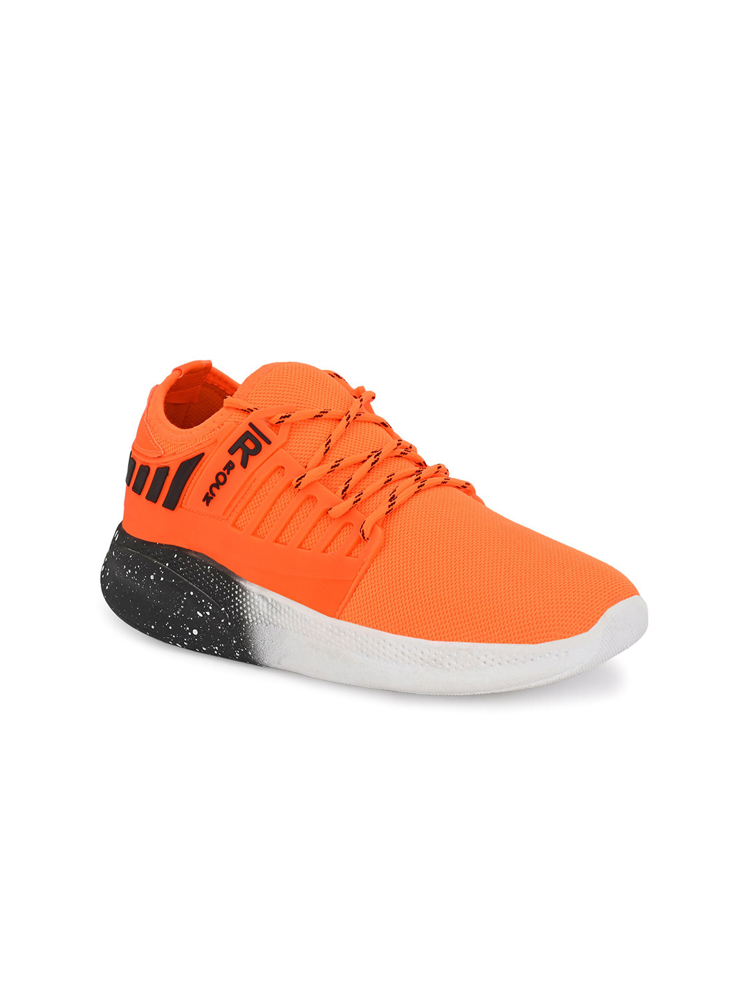 

JOKATOO Men Orange Mesh Walking Shoes
