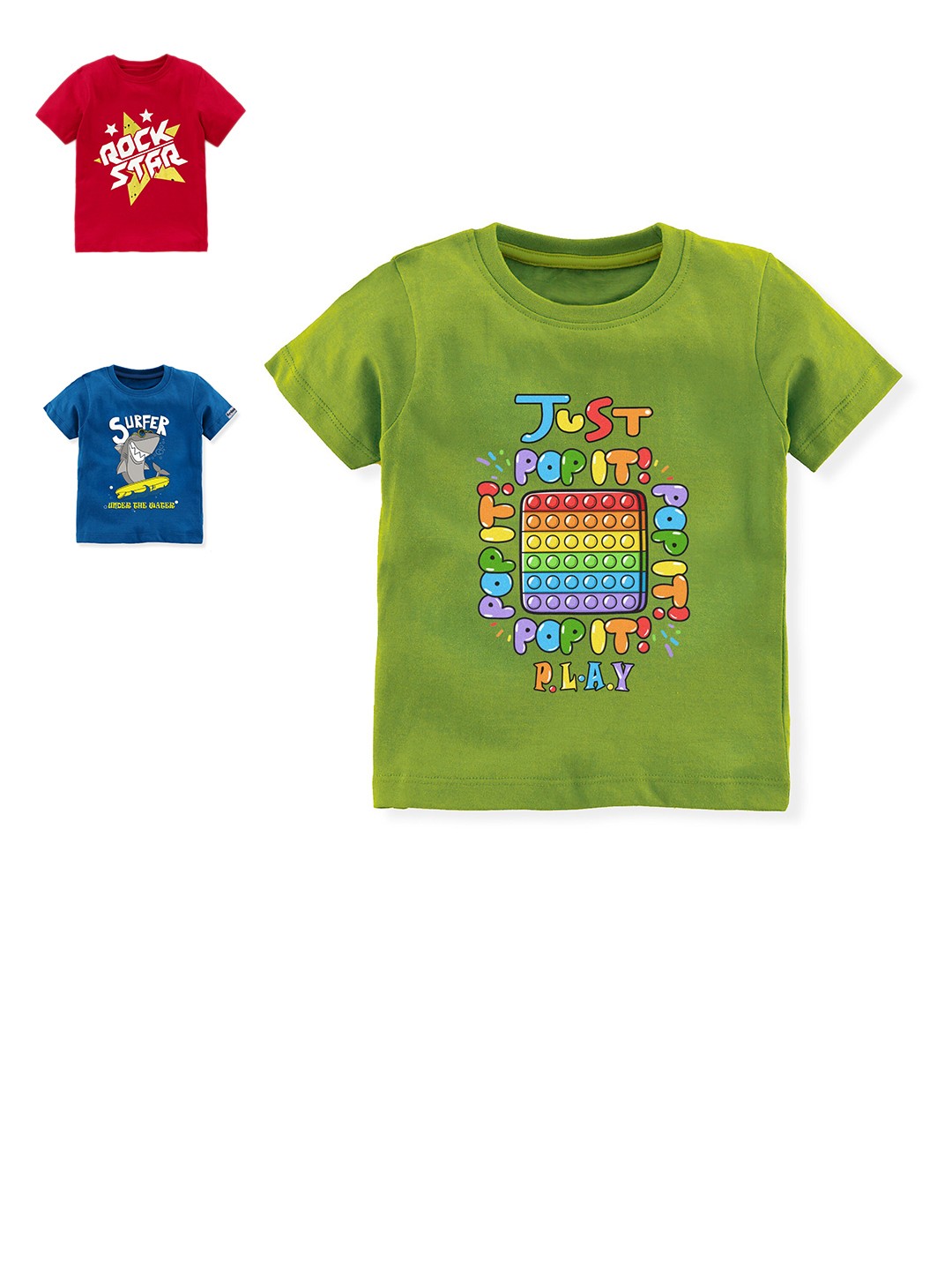 

Ardan Lucy Boys Pack of 3 Multicoloured Printed T-shirt, Multi