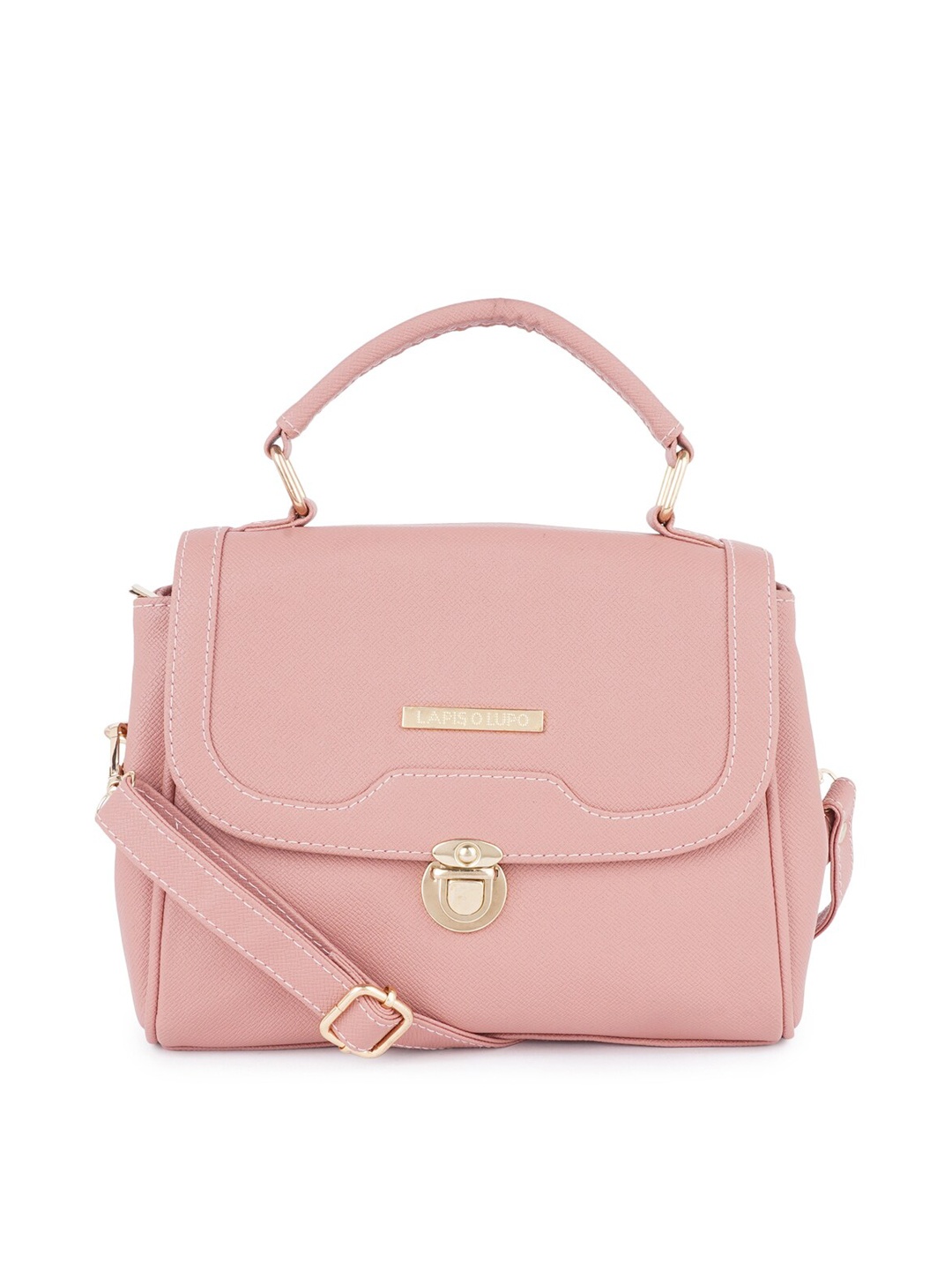 

Lapis O Lupo Pink Structured Satchel