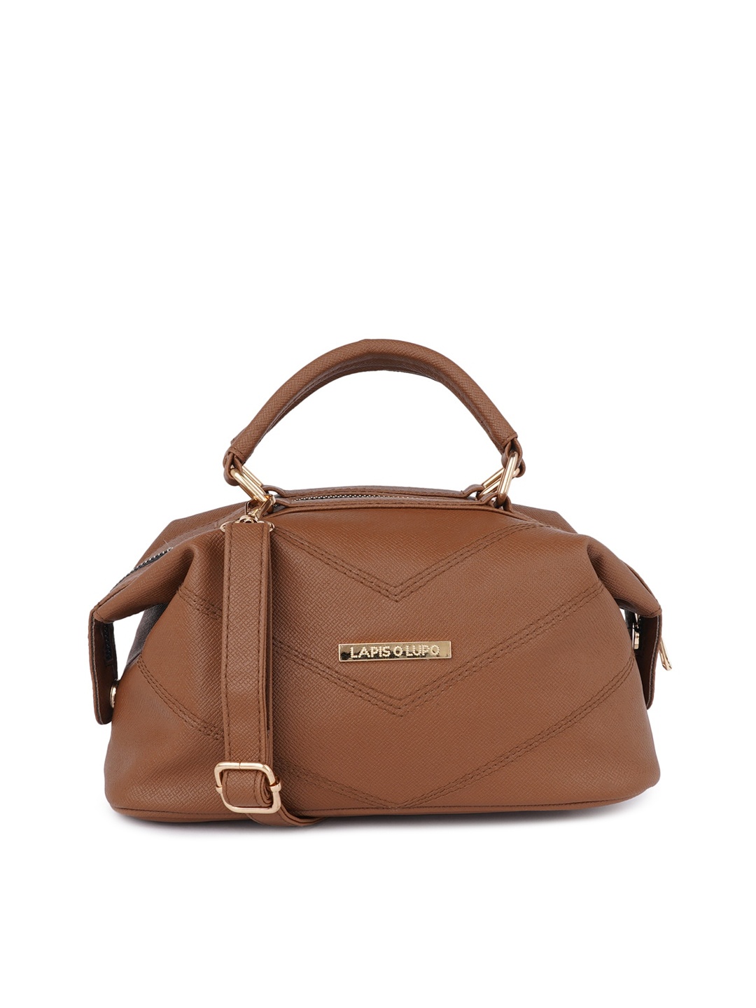 

Lapis O Lupo Women Brown Solid Handheld Bag