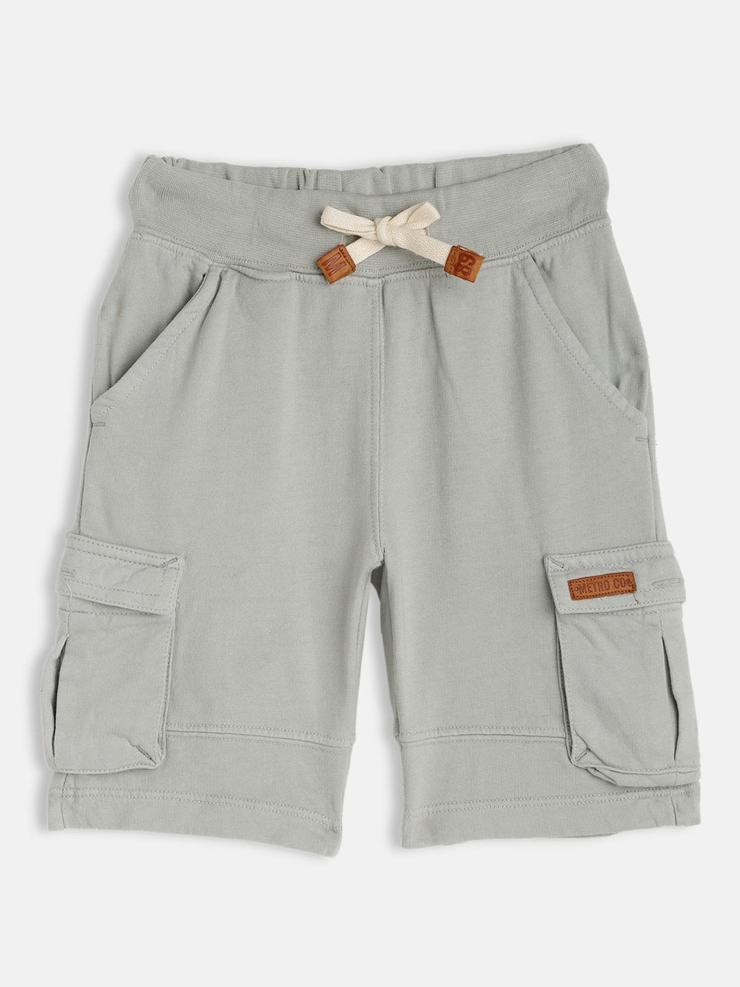 

METRO KIDS COMPANY Boys Grey Cotton Cargo Shorts