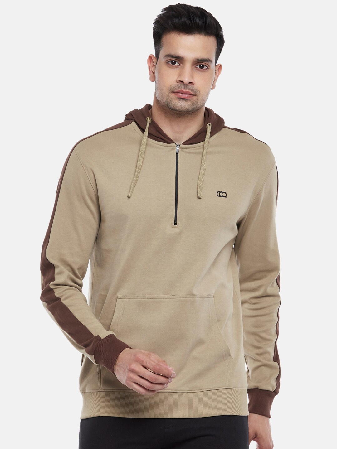 

Ajile by Pantaloons Men Beige Hooded Sweatshirt