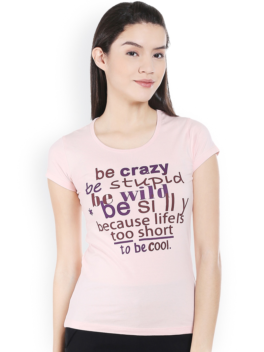 

Style Quotient Women Pink Printed T-shirt