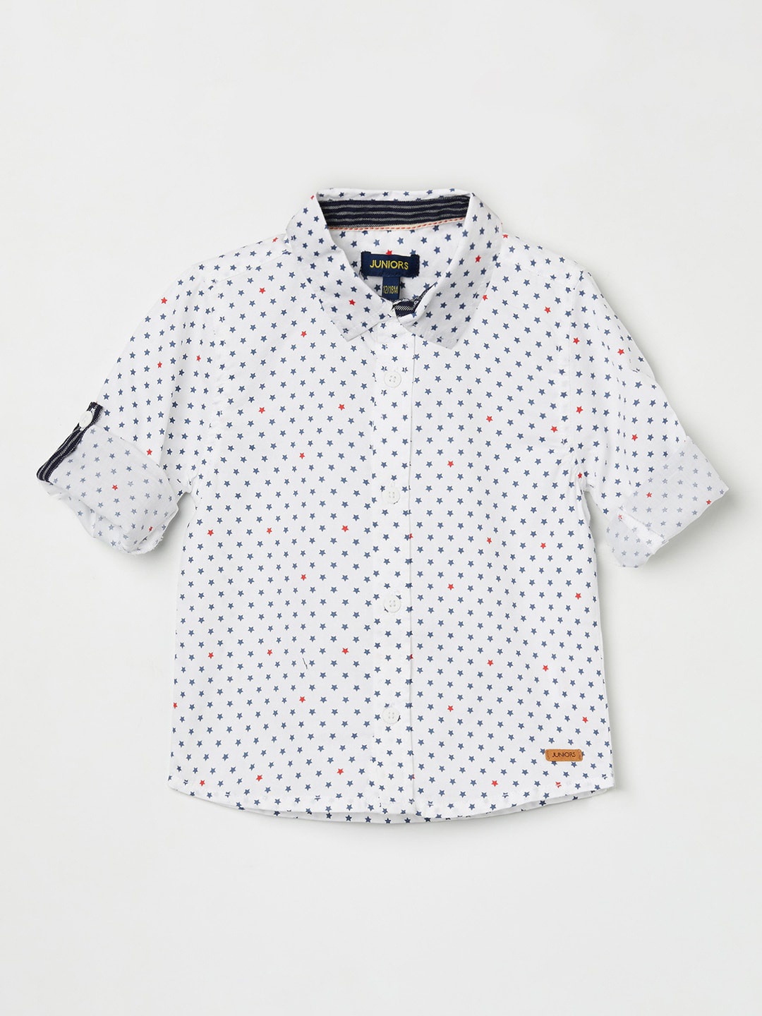 

Juniors by Lifestyle Boys White Printed Casual Shirt