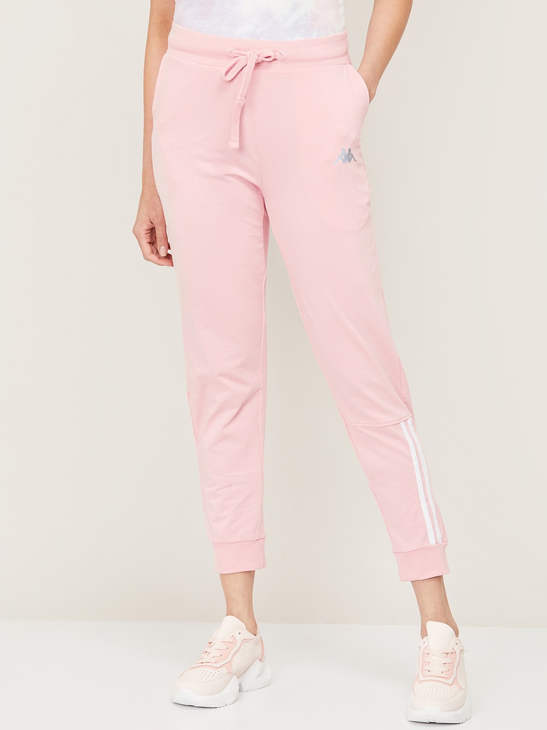 

Kappa Women Pink Solid Pure Cotton Slim Fit Joggers