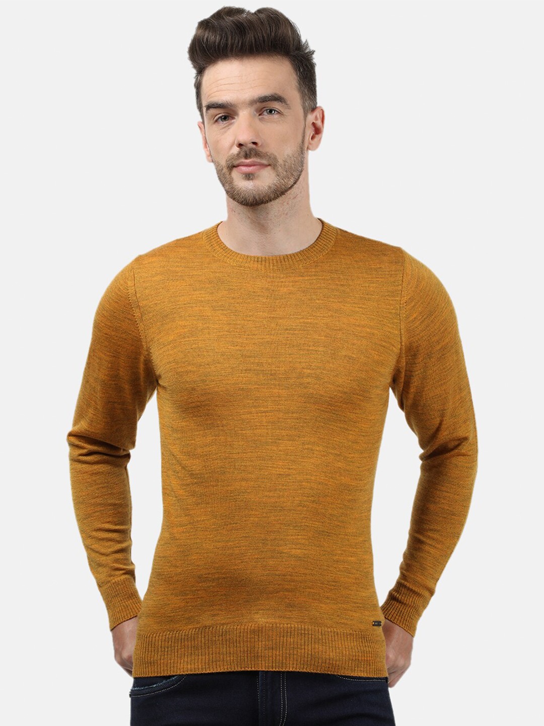 

Monte Carlo Men Yellow Wool Pullover