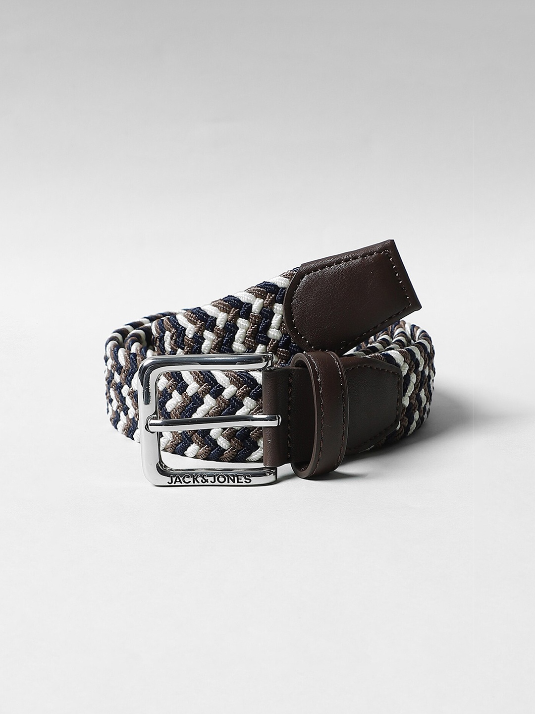 

Jack & Jones Men White Braided Belt