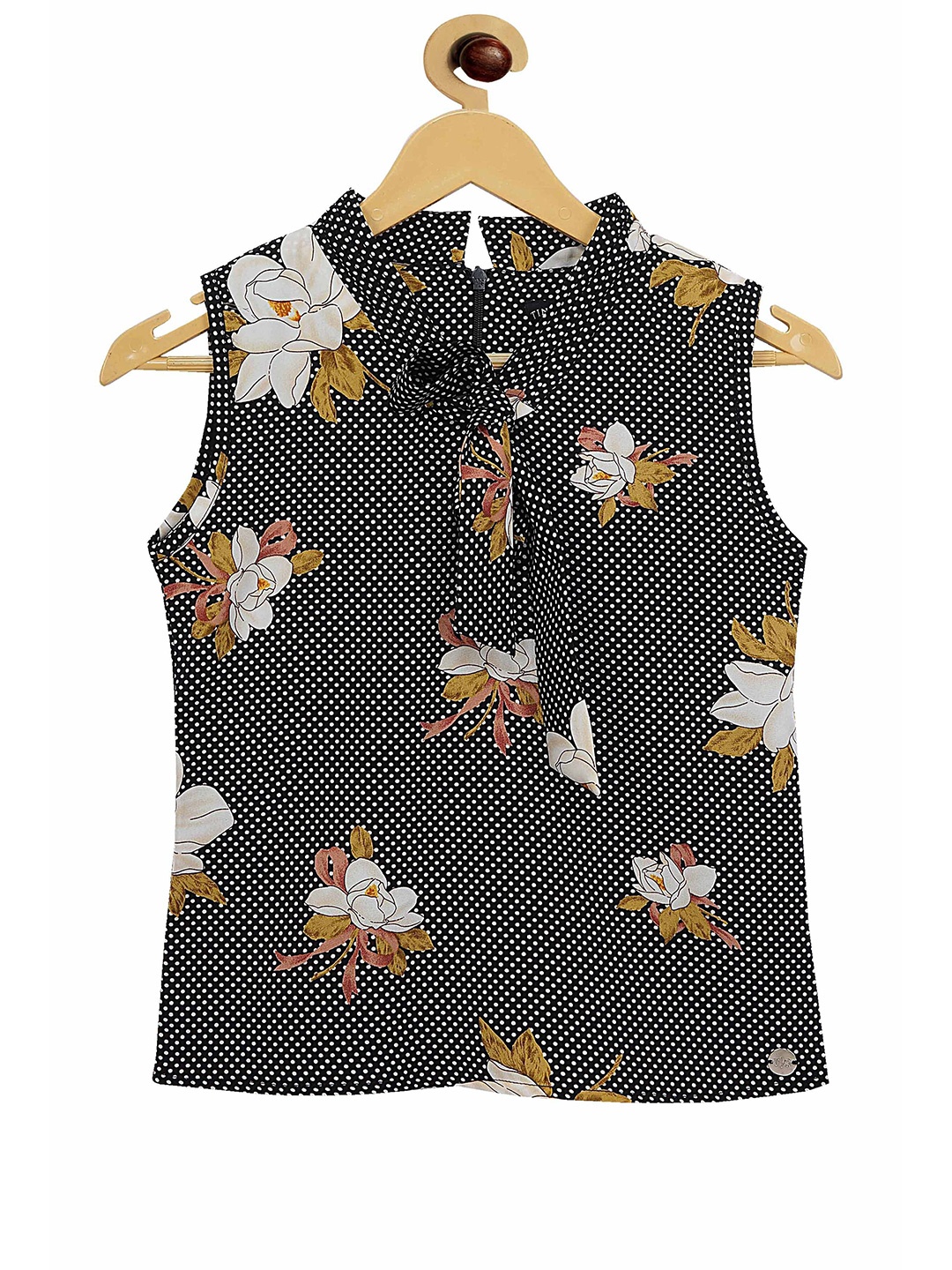 

Tiny Girl Girls Black Floral Print Top