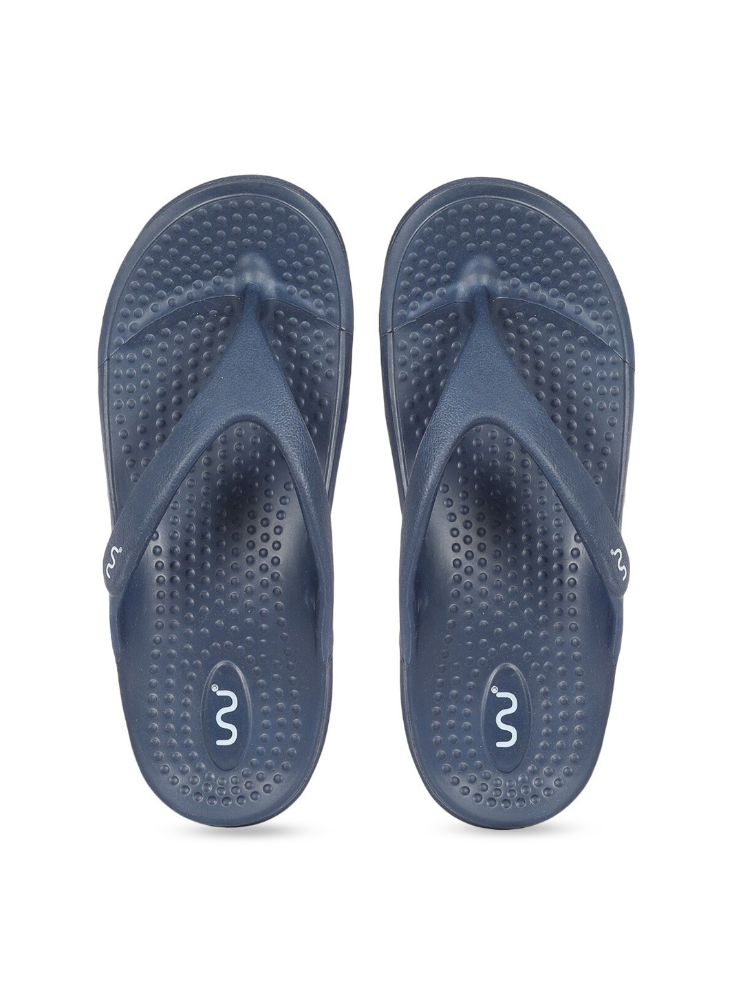 

Doubleu Men Navy Blue Rubber Thong Flip-Flops