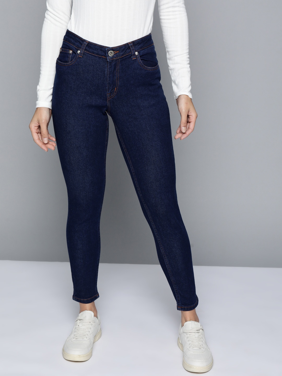 

Chemistry Women Navy Blue Stretchable Jeans