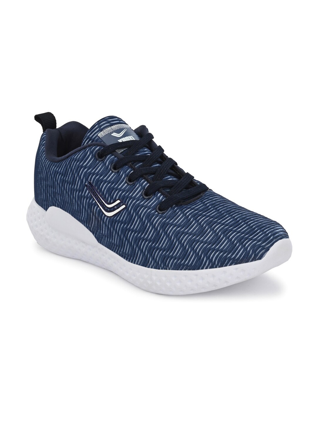 

Yuuki Men Navy Blue Mesh Non-Marking Lace-Up Running Shoes