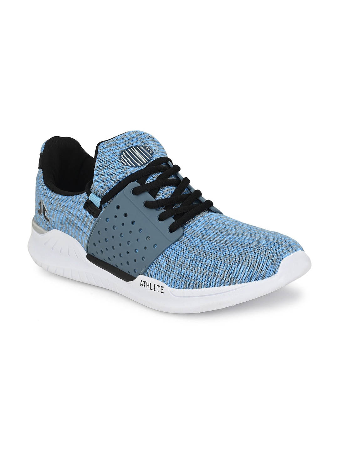 

OFF LIMITS Men Blue & Black Mesh Non-Marking Lace-Up Running Shoes