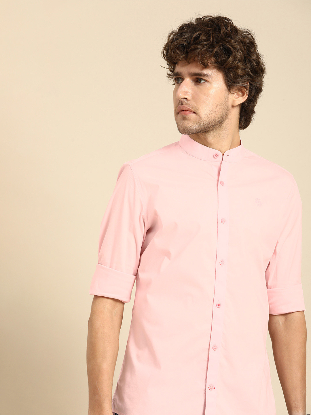 

Being Human Men Pink Standard Slim Fit Pure Cotton Casual Shirt