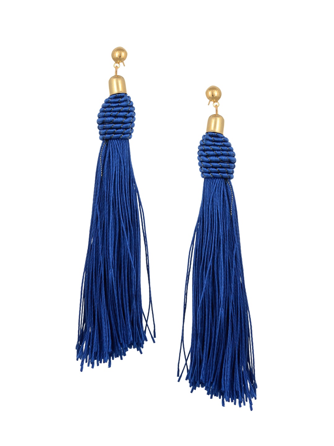 

Arendelle Blue Tasselled Drop Earrings