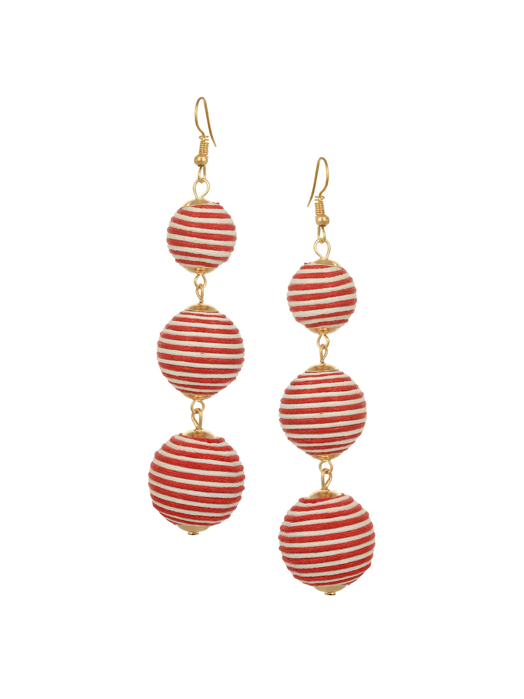 

Arendelle Red Contemporary Drop Earrings