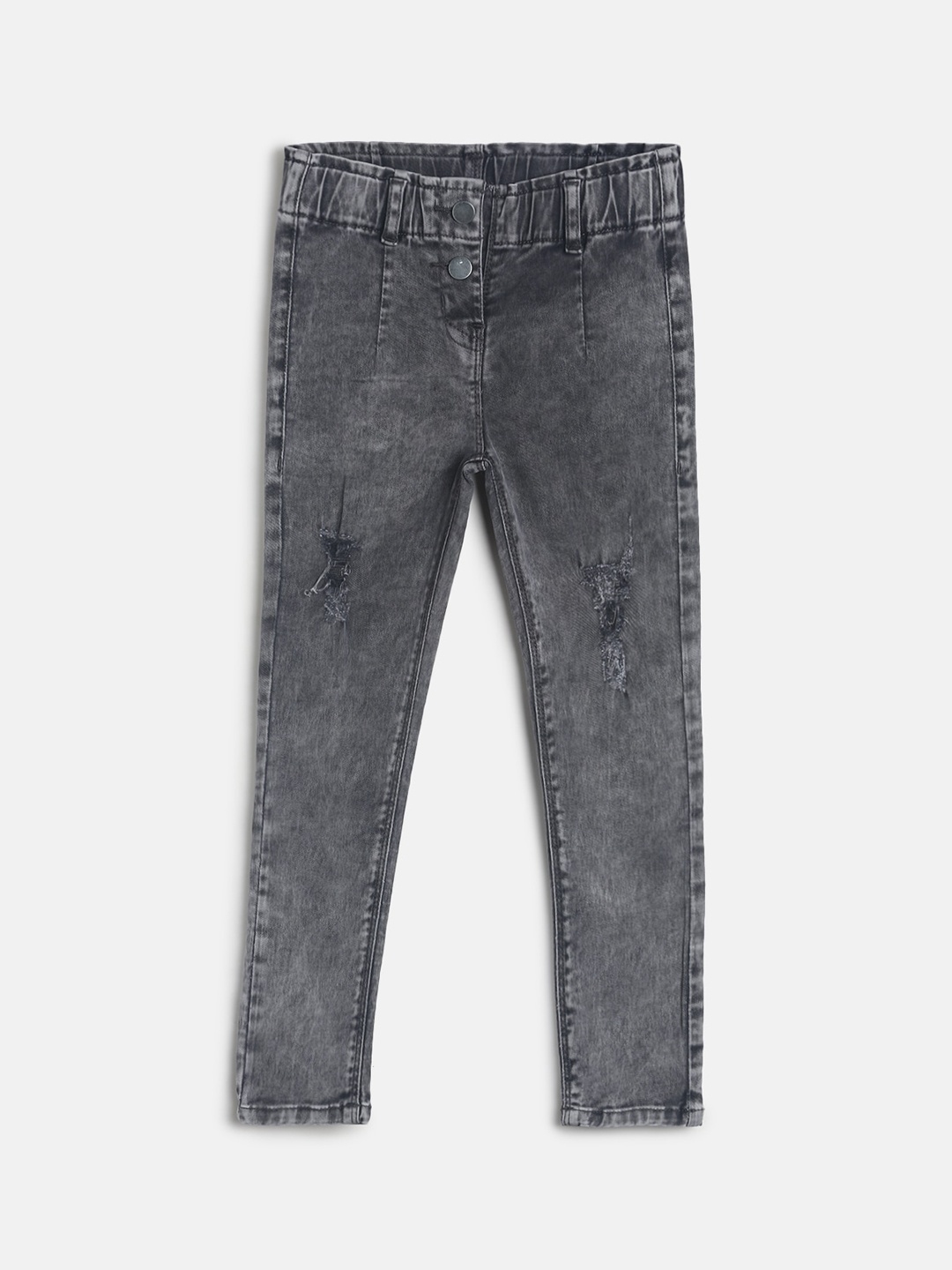 

TALES & STORIES Girls Grey Slim Fit Trousers