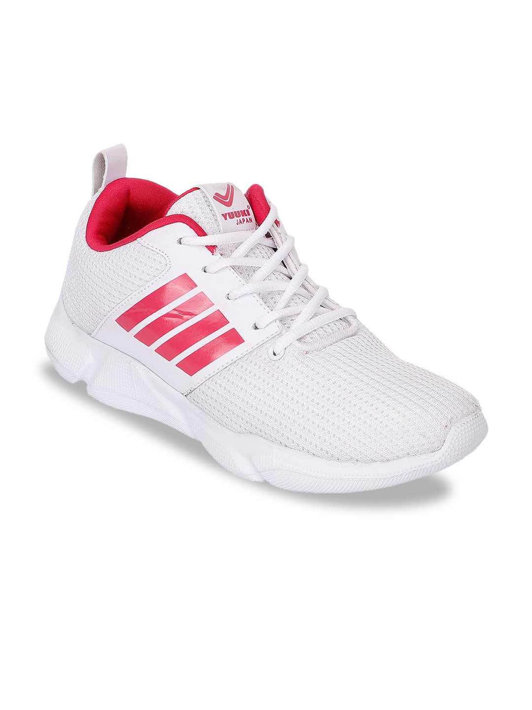 

Yuuki Women White Mesh Running Non-Marking Shoes