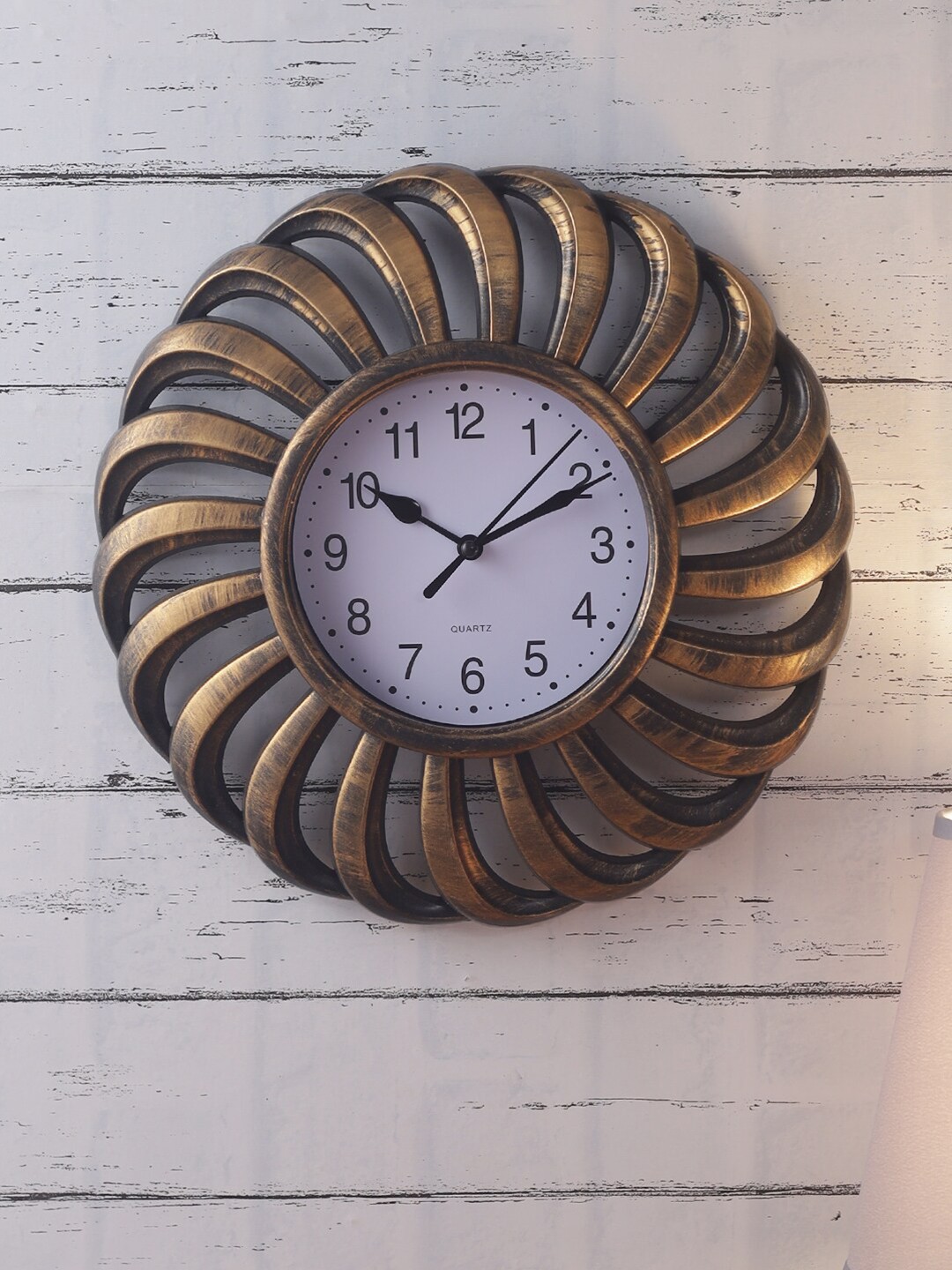 

House Of Accessories Copper-Toned Vintage Wall Clock