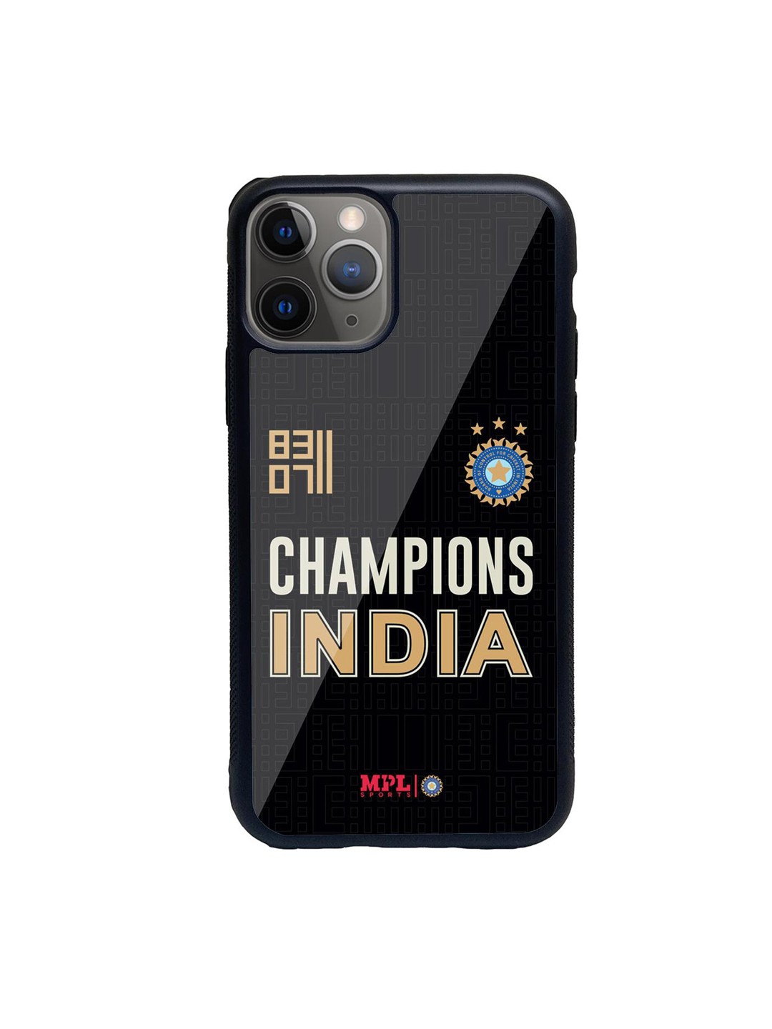 

macmerise Black Champions Of India iPhone 11 Pro Back Case